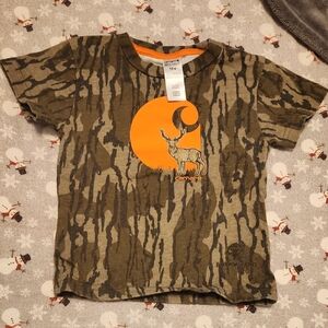 Carhartt Kids' Woodland Camo T-Shirt - Orange and Brown